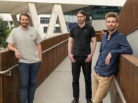 Die drei Gründer von refurbed:  Peter Windischhofer, Kilian Kaminski und Jürgen Riedl